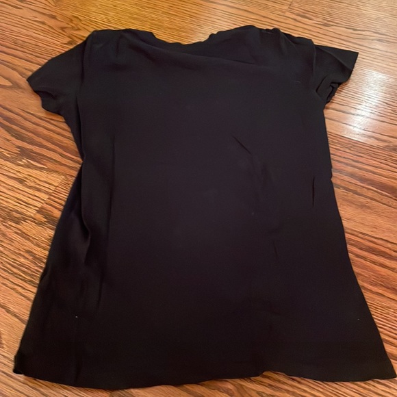 N:Philanthropy Criss Cross Detailed Black T Shirt - Picture 4 of 6